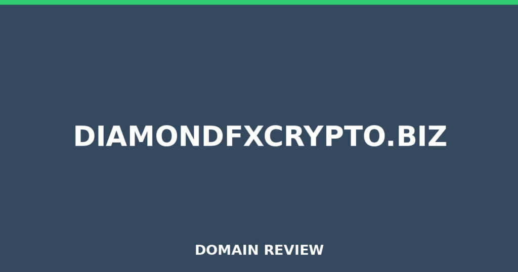 DIAMONDFXCRYPTO.BIZ review 2026 - Domain review placeholder image for diamondfxcrypto.biz