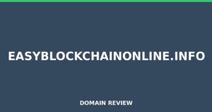 easyblockchainonline.info 2026 Review – Legitimacy Check