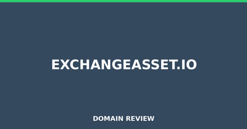 EXCHANGEASSET.IO review 2026 - Domain review placeholder image for exchangeasset.io