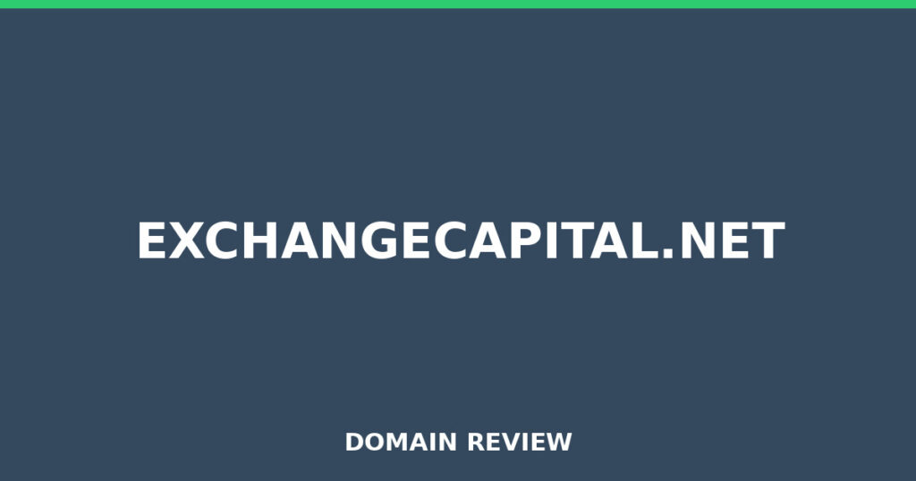 EXCHANGECAPITAL.NET review 2026 - Domain review placeholder image for exchangecapital.net