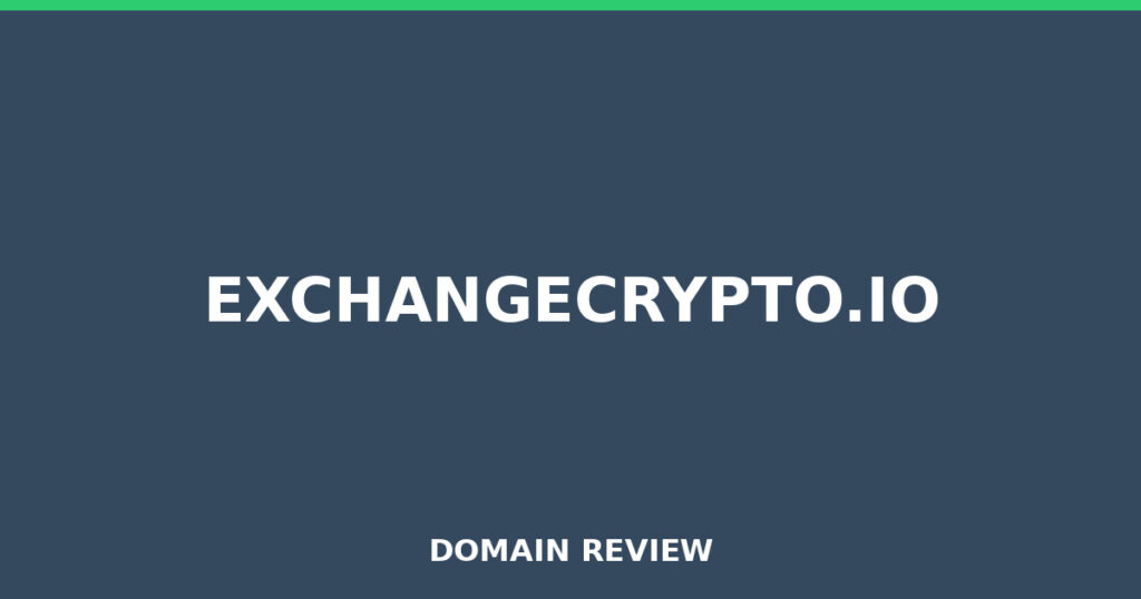 EXCHANGECRYPTO.IO review 2026 - Domain review placeholder image for exchangecrypto.io
