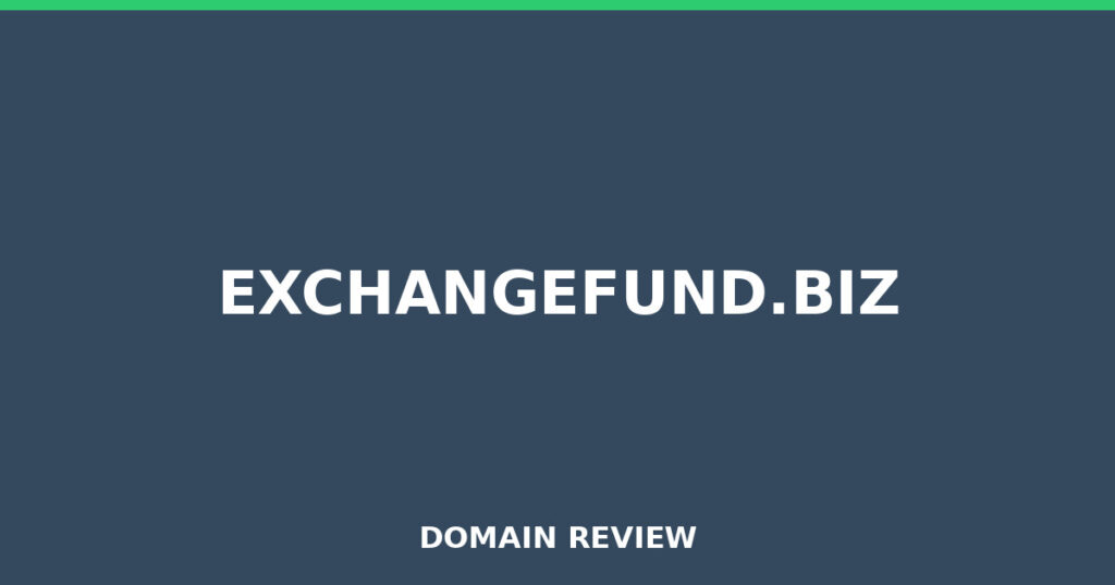 EXCHANGEFUND.BIZ review 2026 - Domain review placeholder image for exchangefund.biz