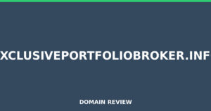 exclusiveportfoliobroker.info Review 2026 – Detailed Analysis