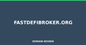 fastdefibroker.org 2026 Review – Legitimacy Check