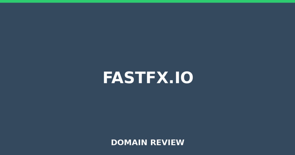 FASTFX.IO-Rezension 2026 – Platzhalterbild für die Domain-Rezension für fastfx.io