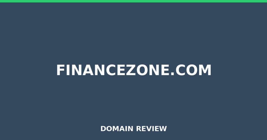 FINANCEZONE.COM-Rezension 2026 – Platzhalterbild für die Domain-Rezension für Financezone.com