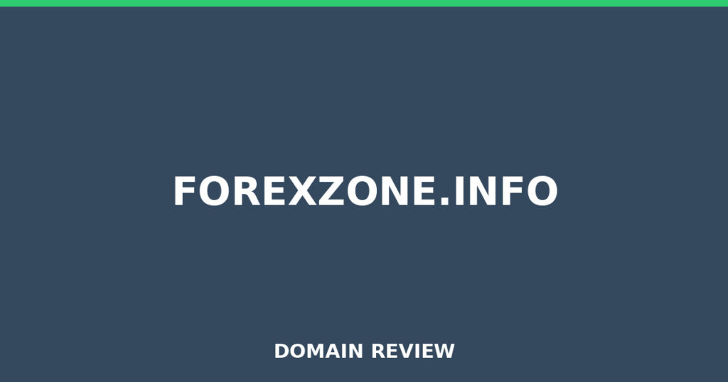 FOREXZONE.INFO review 2026 - Domain review placeholder image for forexzone.info
