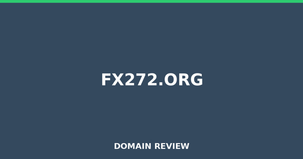 FX272.ORG review 2026 - Domain review placeholder image for fx272.org
