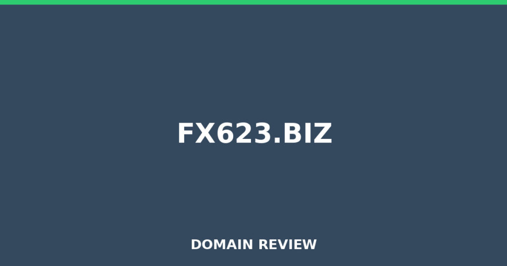 FX623.BIZ review 2026 - Domain review placeholder image for fx623.biz