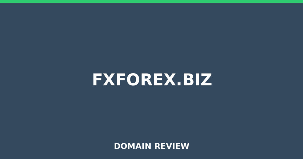 FXFOREX.BIZ review 2026 - Domain review placeholder image for fxforex.biz