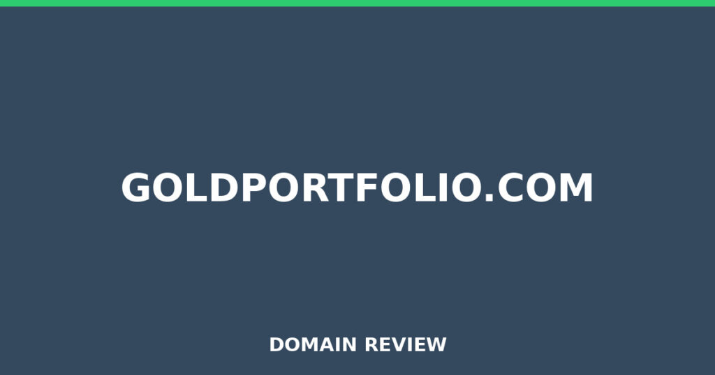 GOLDPORTFOLIO.COM review 2026 - Domain review placeholder image for goldportfolio.com