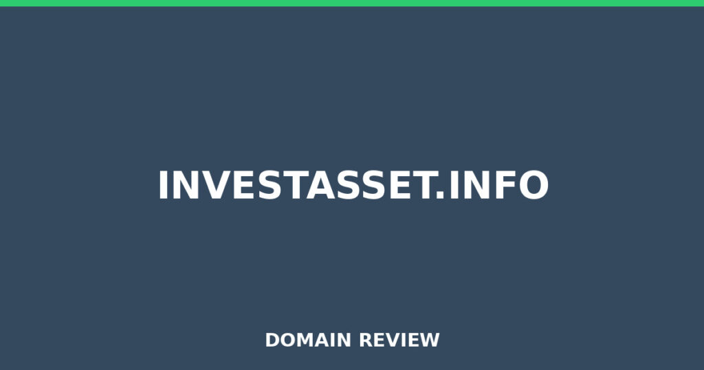 INVESTASSET.INFO review 2026 - Domain review placeholder image for investasset.info