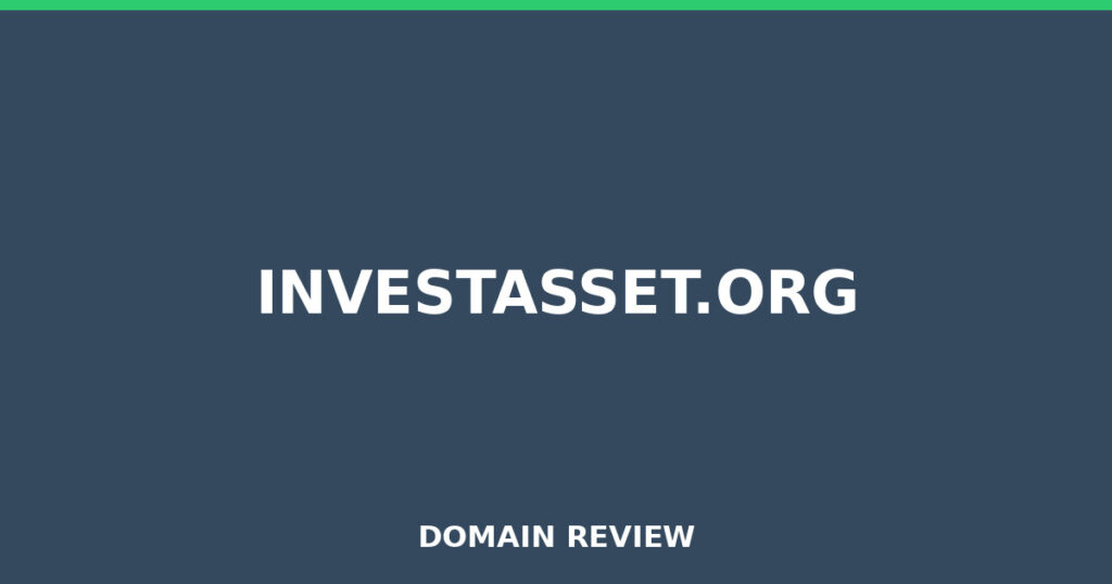 INVESTASSET.ORG-Rezension 2026 – Platzhalterbild für die Domain-Rezension für investasset.org
