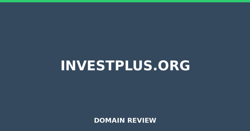 INVESTPLUS.ORG review 2026 - Domain review placeholder image for investplus.org