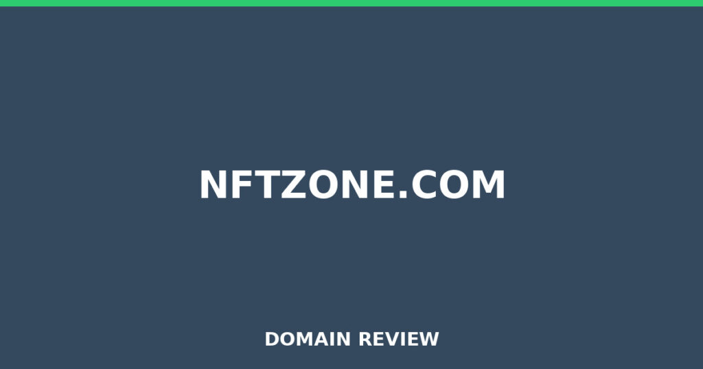 NFTZONE.COM review 2026 - Domain review placeholder image for nftzone.com