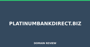 platinumbankdirect.biz Review 2026 – Detailed Analysis