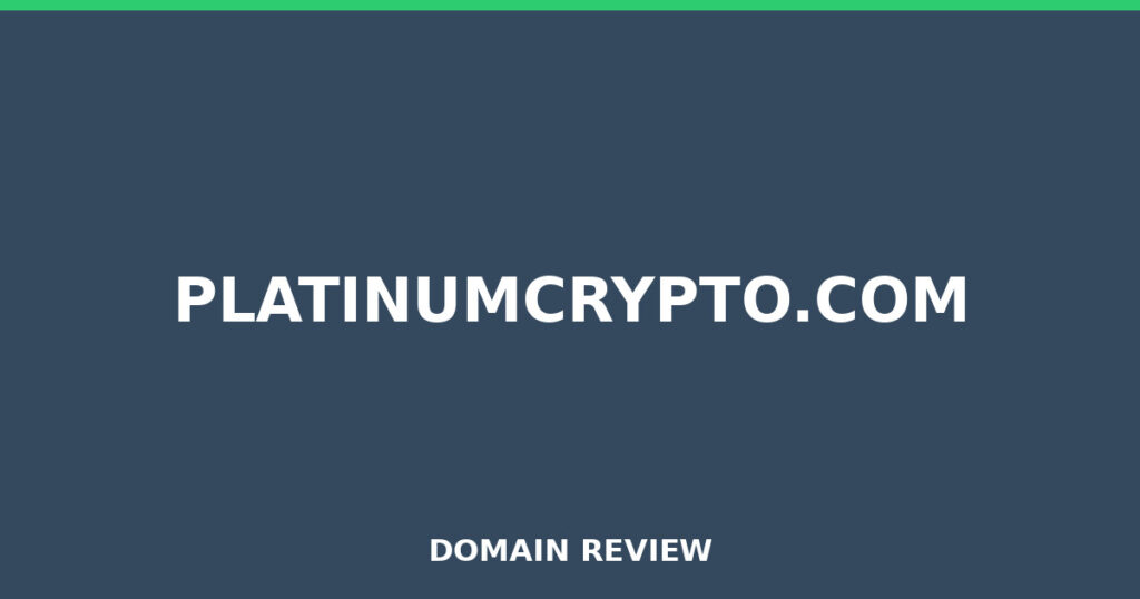 PLATINUMCRYPTO.COM review 2026 - Domain review placeholder image for platinumcrypto.com