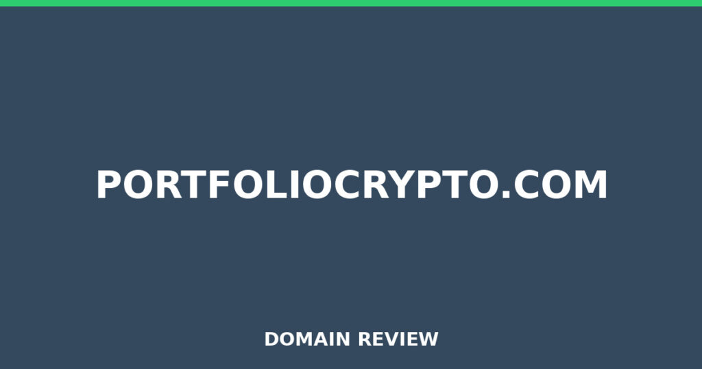 PORTFOLIOCRYPTO.COM review 2026 - Domain review placeholder image for portfoliocrypto.com