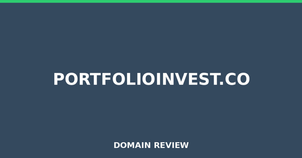 PORTFOLIOINVEST.CO review 2026 - Domain review placeholder image for portfolioinvest.co