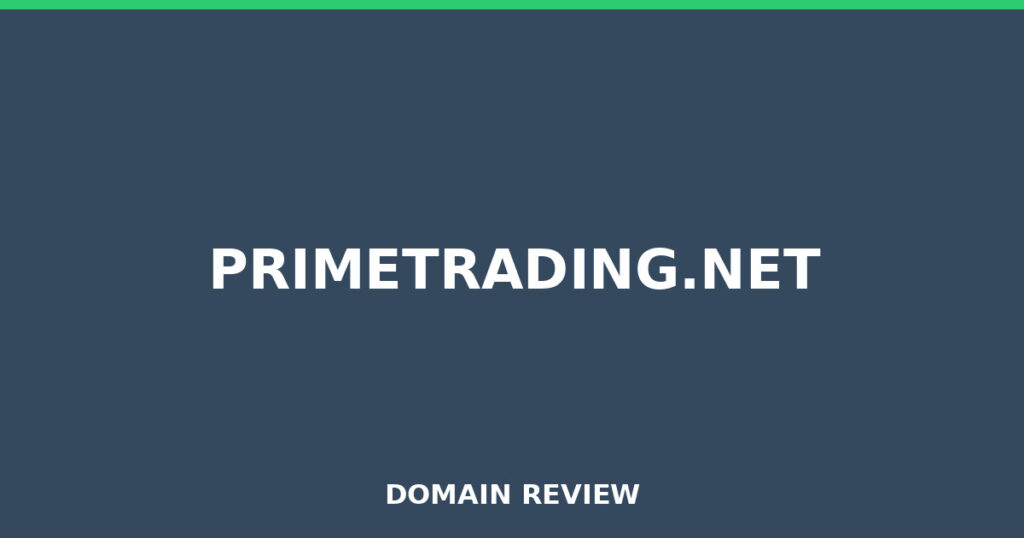 PRIMETRADING.NET review 2026 - Domain review placeholder image for primetrading.net