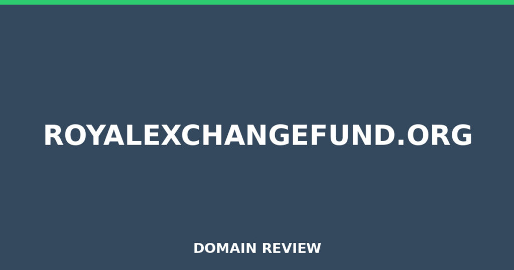 ROYALEXCHANGEFUND.ORG review 2026 - Domain review placeholder image for royalexchangefund.org