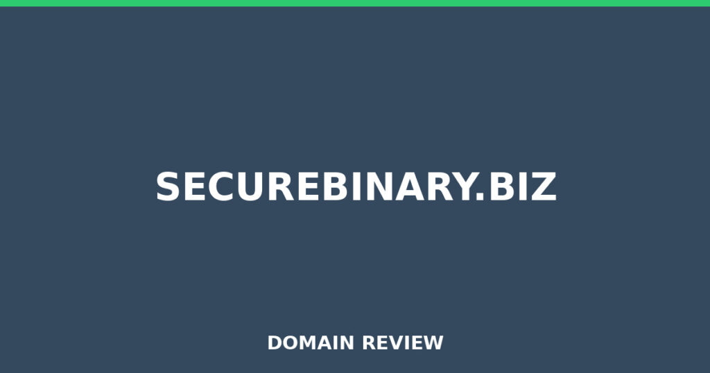 SECUREBINARY.BIZ review 2026 - Domain review placeholder image for securebinary.biz
