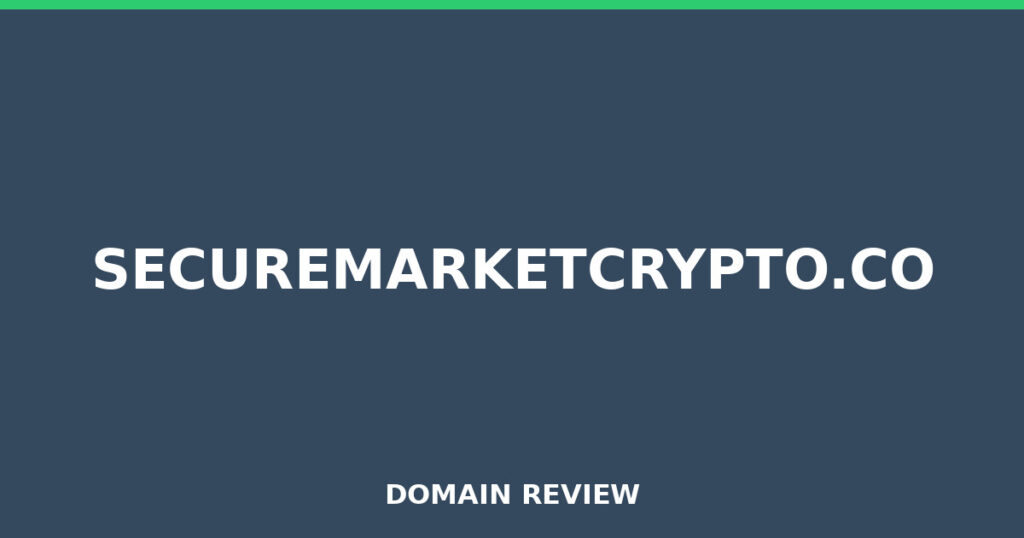 SECUREMARKETCRYPTO.CO review 2026 - Domain review placeholder image for securemarketcrypto.co