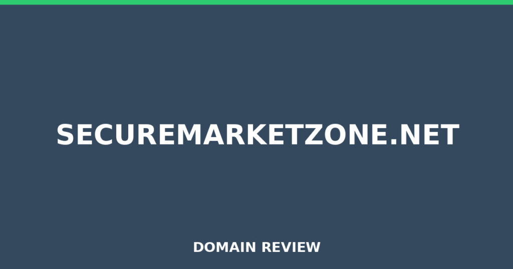 SECUREMARKETZONE.NET review 2026 - Domain review placeholder image for securemarketzone.net