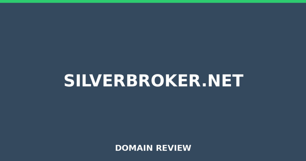 SILVERBROKER.NET review 2026 - Domain review placeholder image for silverbroker.net