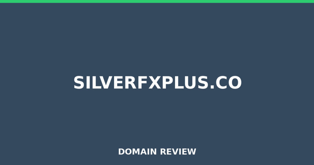 SILVERFXPLUS.CO review 2026 - Domain review placeholder image for silverfxplus.co