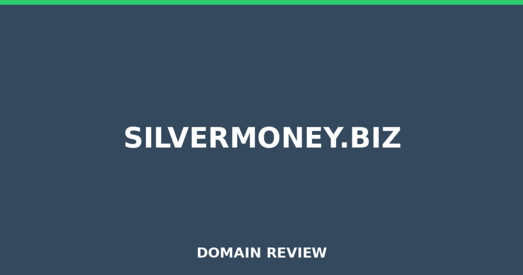 SILVERMONEY.BIZ review 2026 - Domain review placeholder image for silvermoney.biz