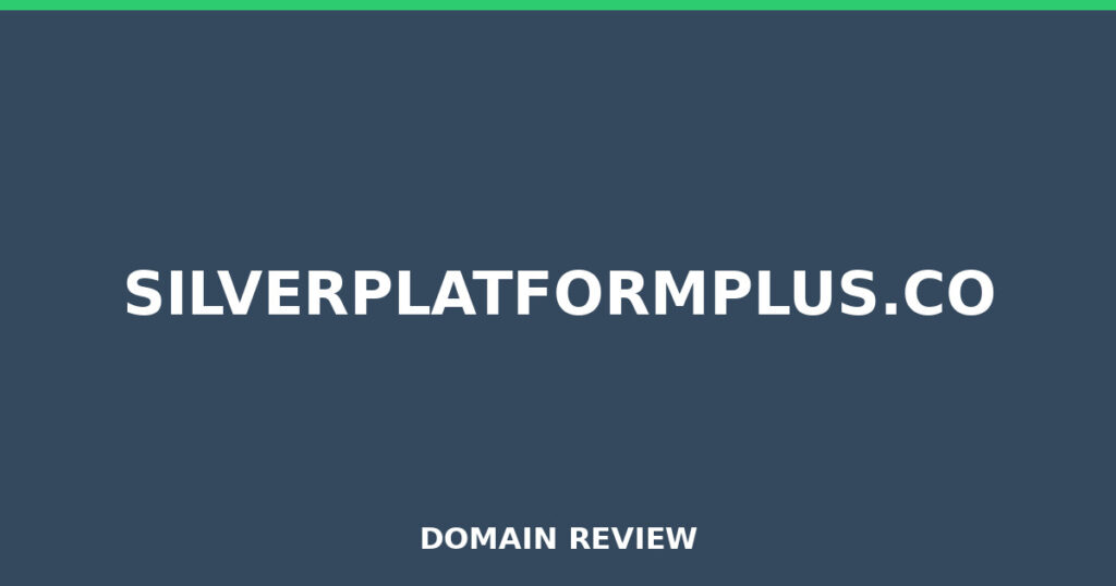 SILVERPLATFORMPLUS.CO review 2026 - Domain review placeholder image for silverplatformplus.co
