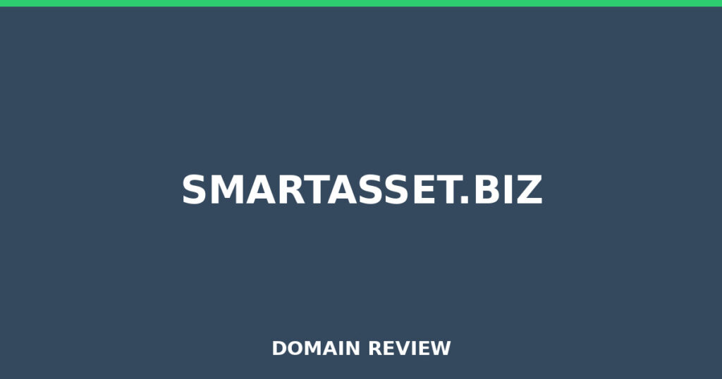 SMARTASSET.BIZ review 2026 - Domain review placeholder image for smartasset.biz
