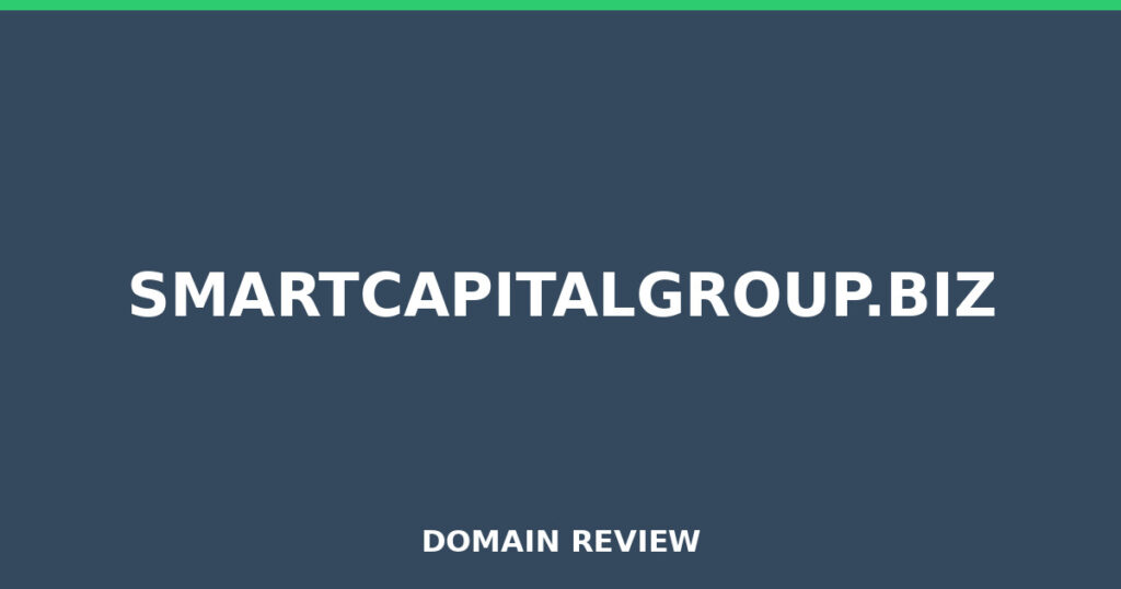 SMARTCAPITALGROUP.BIZ review 2026 - Domain review placeholder image for smartcapitalgroup.biz
