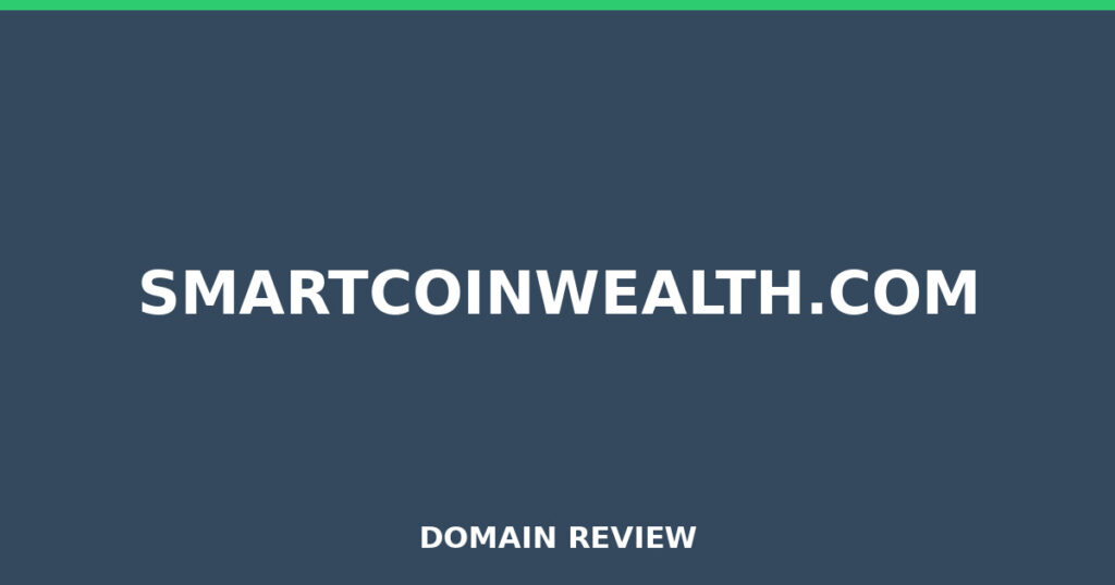 SMARTCOINWEALTH.COM review 2026 - Domain review placeholder image for smartcoinwealth.com