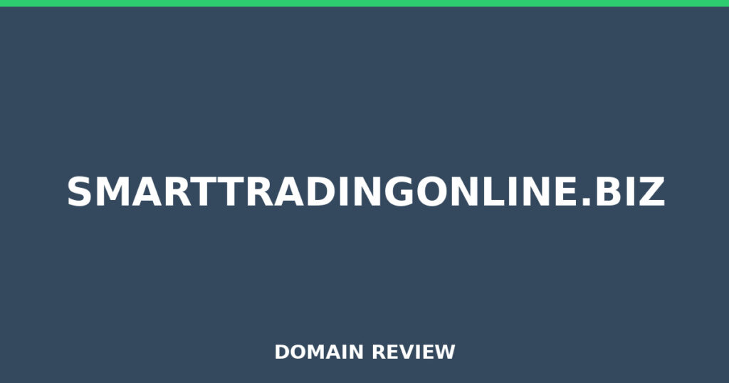 SMARTTRADINGONLINE.BIZ review 2026 - Domain review placeholder image for smarttradingonline.biz