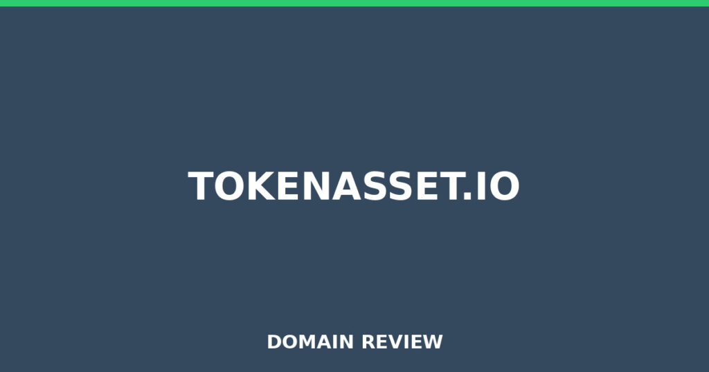 TOKENASSET.IO review 2026 - Domain review placeholder image for tokenasset.io
