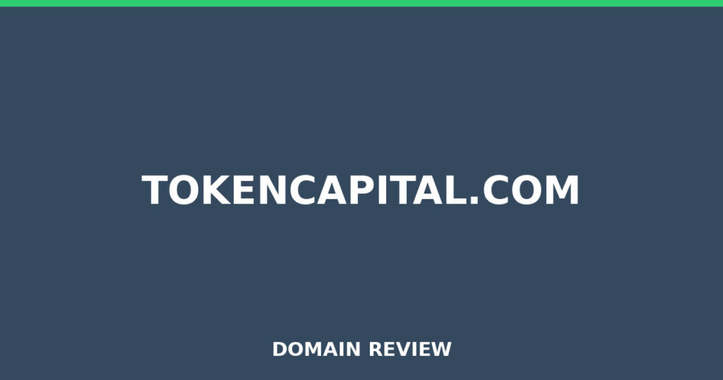 TOKENCAPITAL.COM-Rezension 2026 – Platzhalterbild für die Domain-Rezension für tokencapital.com