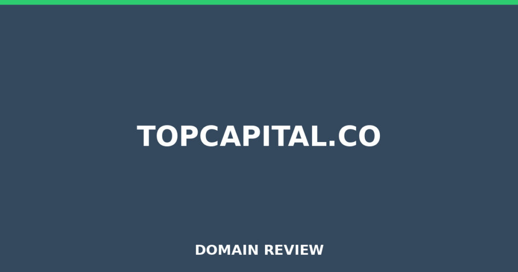 TOPCAPITAL.CO review 2026 - Domain review placeholder image for topcapital.co