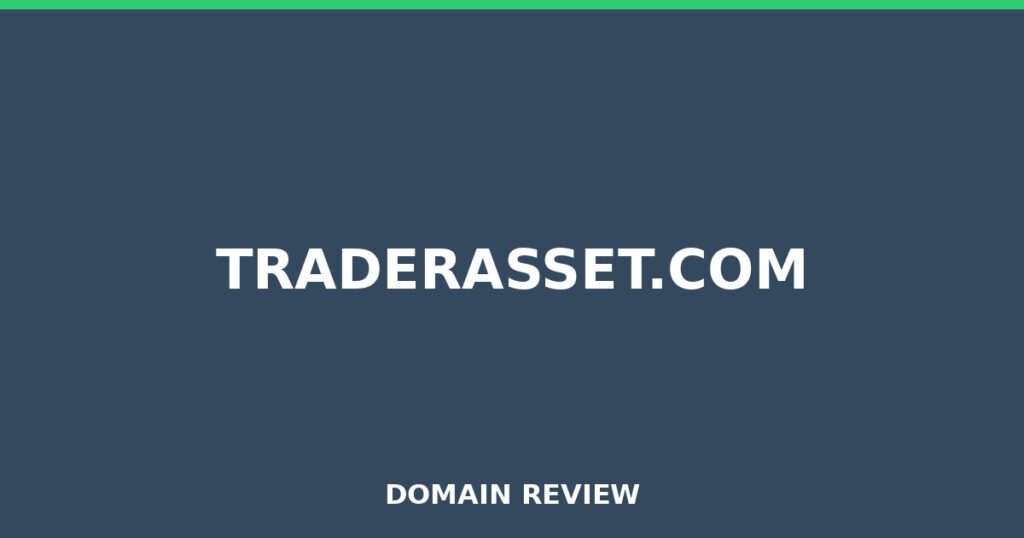 TRADERASSET.COM review 2026 - Domain review placeholder image for traderasset.com