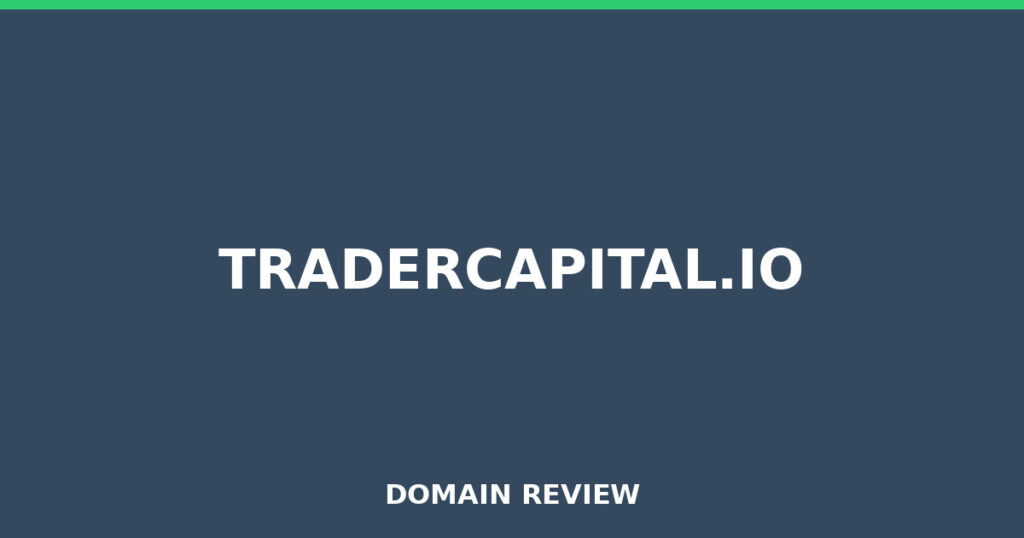 TRADERCAPITAL.IO review 2026 - Domain review placeholder image for tradercapital.io
