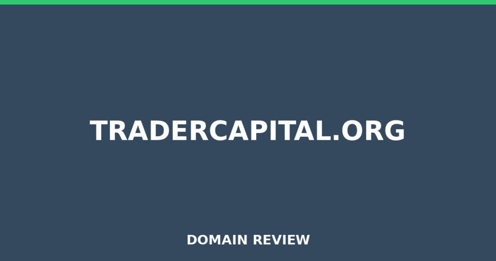 TRADERCAPITAL.ORG review 2026 - Domain review placeholder image for tradercapital.org