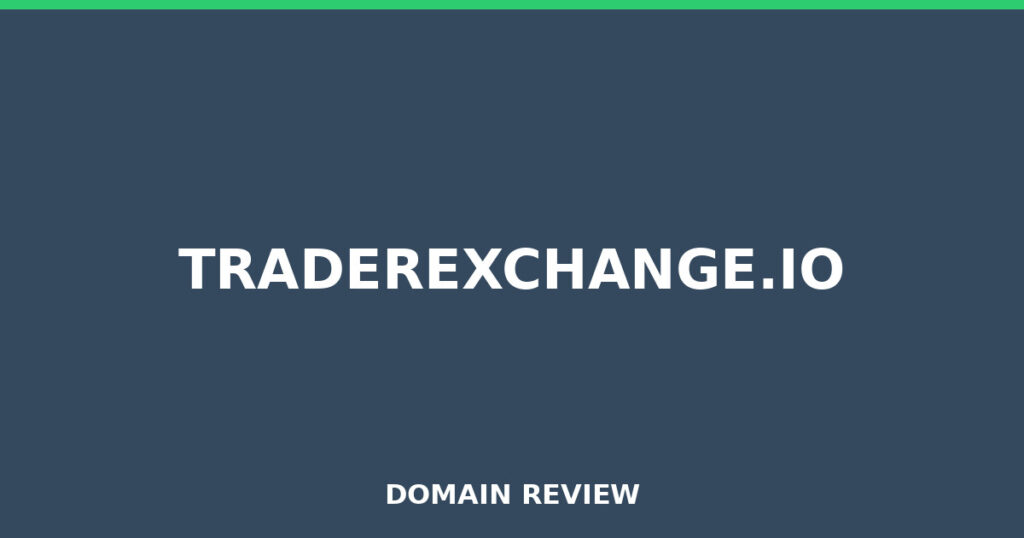 TRADEREXCHANGE.IO review 2026 - Domain review placeholder image for traderexchange.io