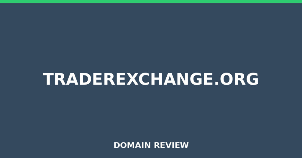 TRADEREXCHANGE.ORG review 2026 - Domain review placeholder image for traderexchange.org