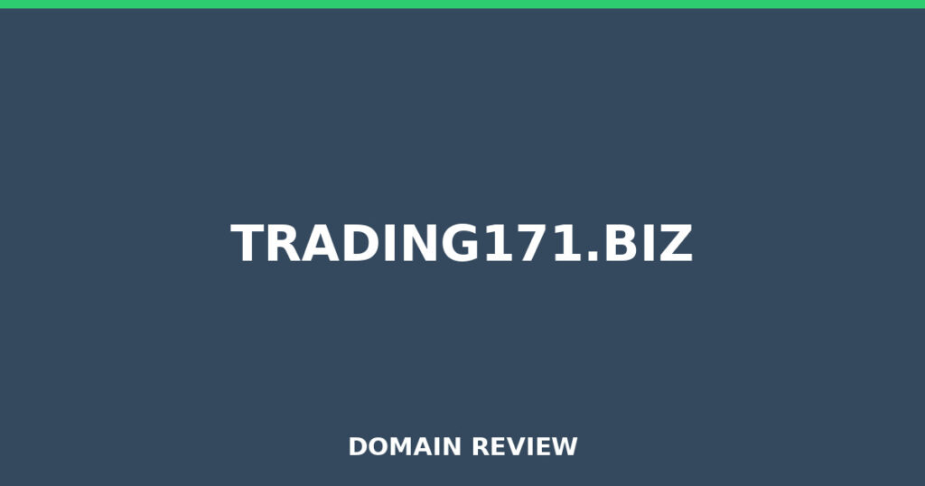 TRADING171.BIZ review 2026 - Domain review placeholder image for trading171.biz