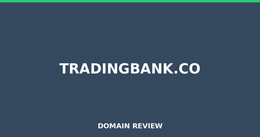 TRADINGBANK.CO review 2026 - Domain review placeholder image for tradingbank.co