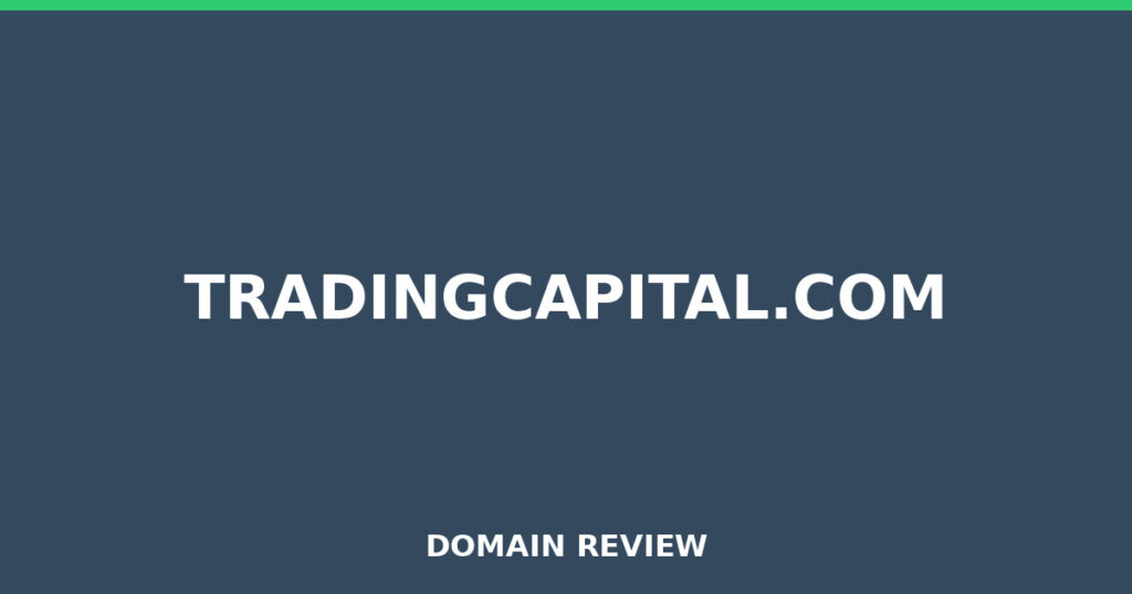 TRADINGCAPITAL.COM review 2026 - Domain review placeholder image for tradingcapital.com
