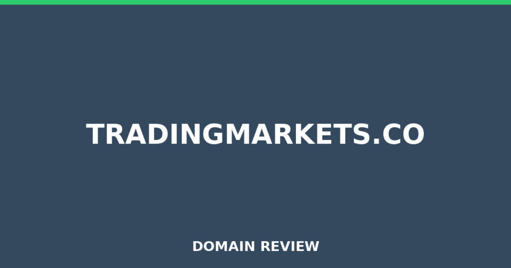 TRADINGMARKETS.CO review 2026 - Domain review placeholder image for tradingmarkets.co