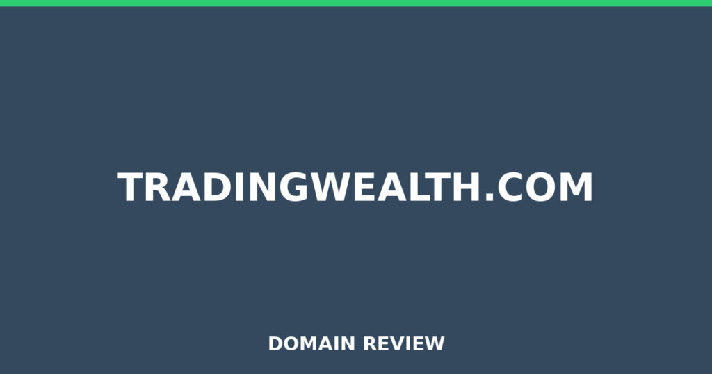 TRADINGWEALTH.COM review 2026 - Domain review placeholder image for tradingwealth.com