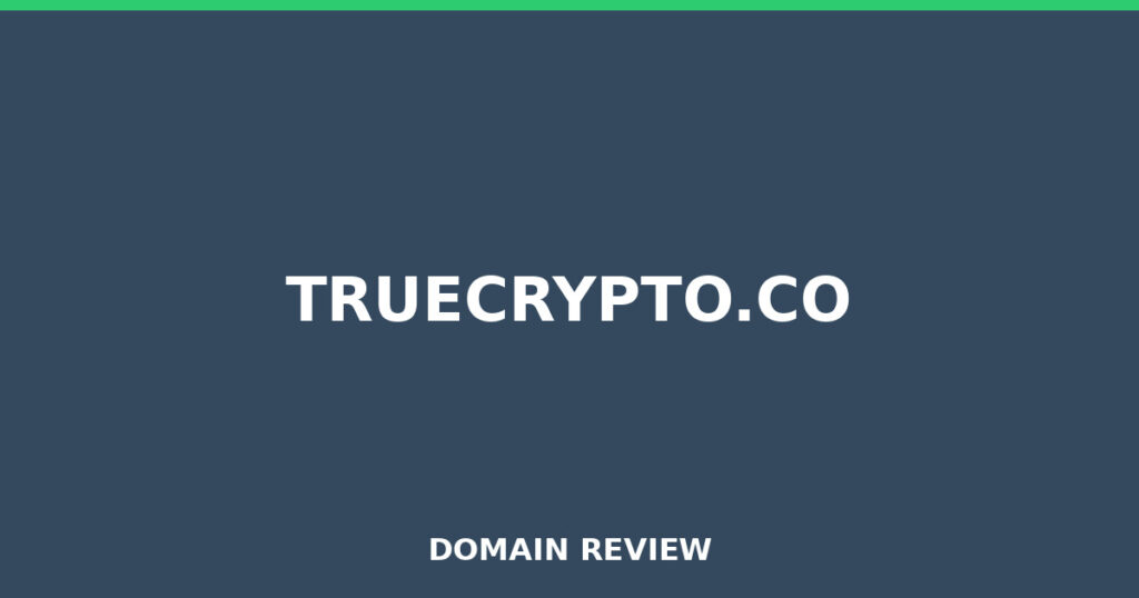 TRUECRYPTO.CO review 2026 - Domain review placeholder image for truecrypto.co